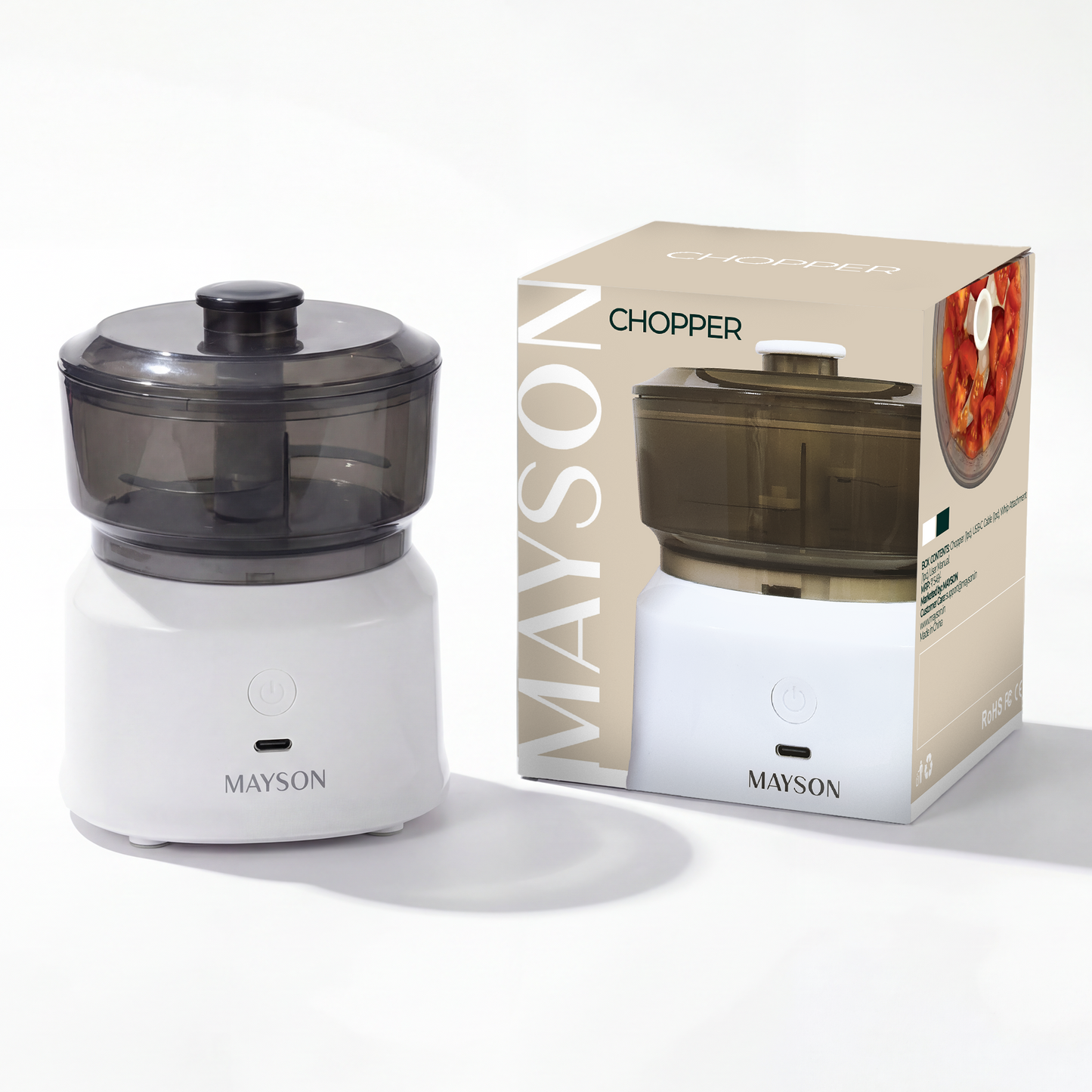 Mini Electric Chopper White