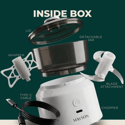 Mini Electric Chopper White