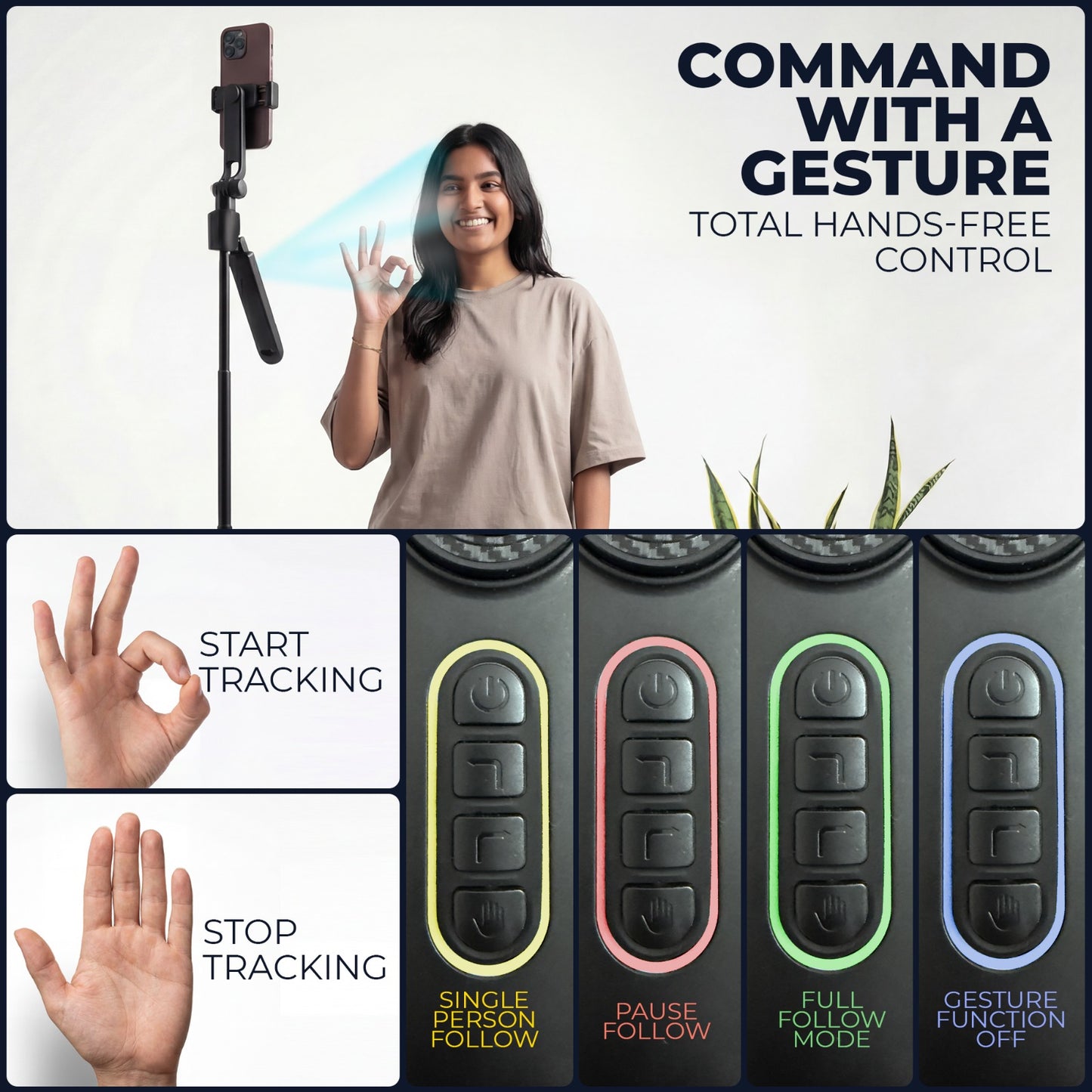 MAYSON AI Auto Face Tracking Tripod