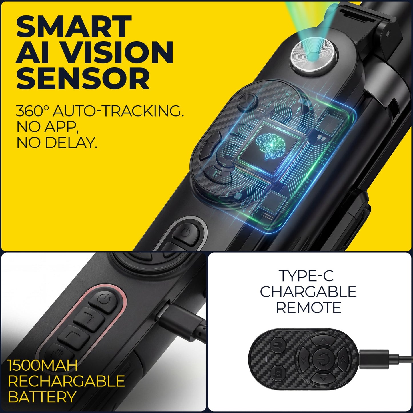 MAYSON AI Auto Face Tracking Tripod